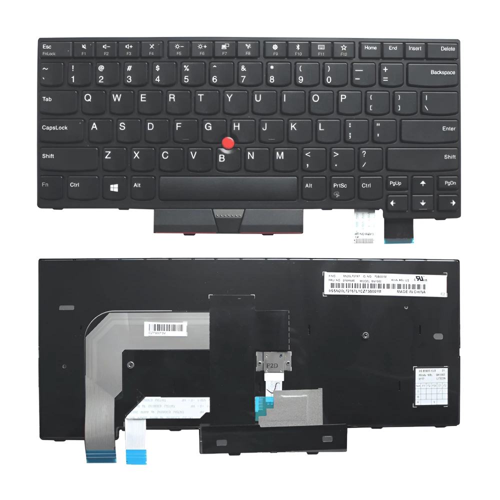 Teksus Laptop Keyboard for Lenovo ThinkPad T470 | T480 With Backlight & Mouse view 2